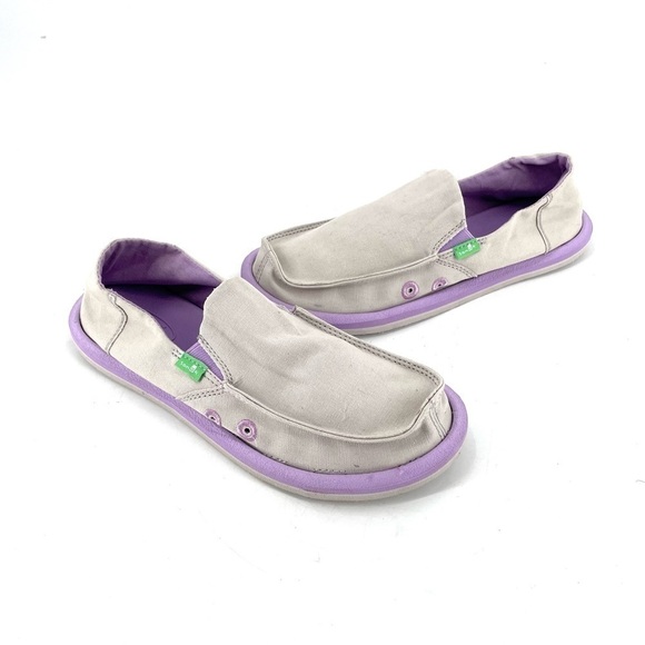 Sanuk NEW Wind Chime & Lavender Slip-On Shoe - Picture 1 of 6